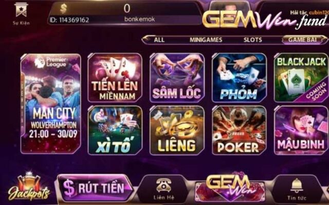 Game bài Liêng tại Gemwin